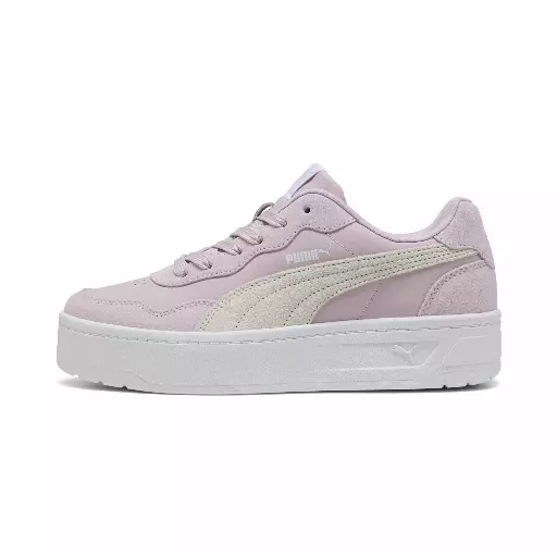 PUMA Court Lally Skye Suede sneakers voor Dames, Roze/Wit