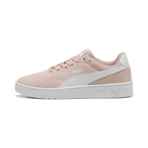PUMA Court Lally Suede sneakers voor Dames, Roze/Wit