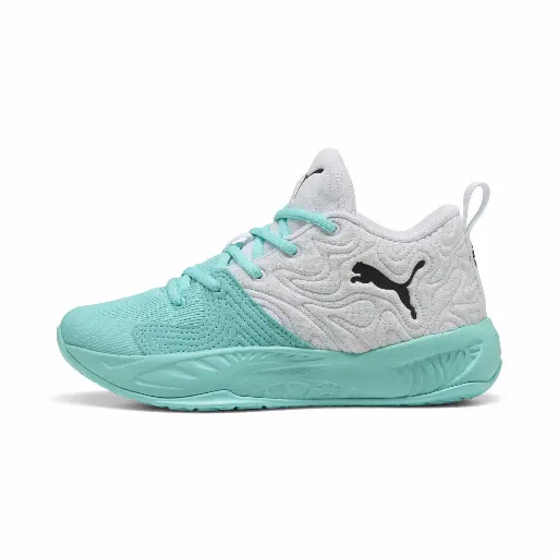 PUMA Court Pro 3 middelhoge basketbalschoenen, Zwart/Wit