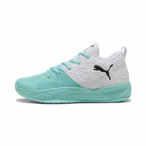 PUMA Court Pro 3 uniseks middelhoge basketbalschoenen, Zwart/Wit