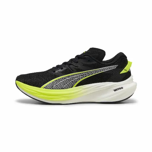 PUMA Deviate NITRO™ 3 hardloopschoenen voor Heren, Zwart/Geel