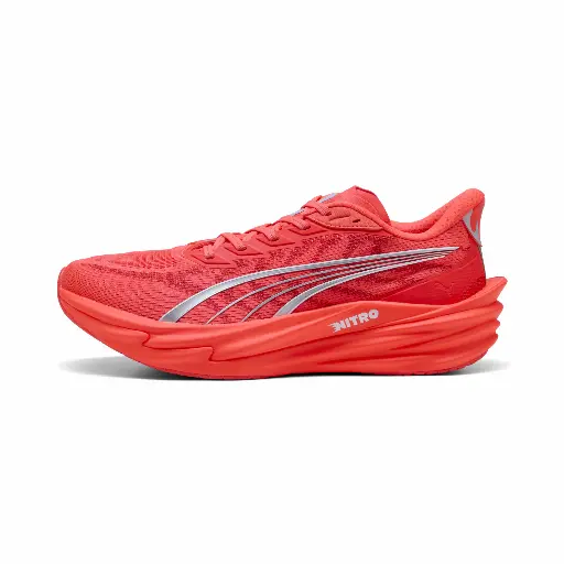 PUMA Deviate NITRO™ 4 hardloopschoenen voor Heren, Rood/Zilver