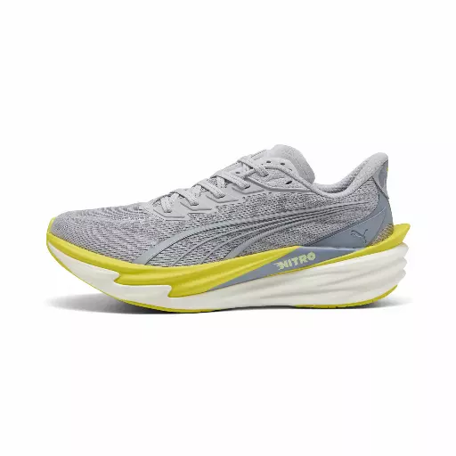 PUMA Deviate NITROâ¢ 4 hardloopschoenen voor Heren, Groen/Zilver