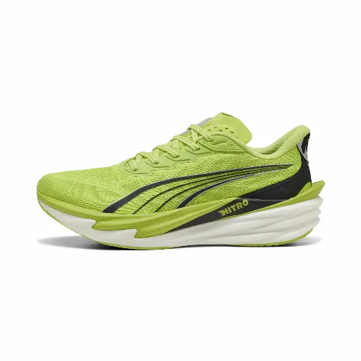 PUMA Deviate NITROâ¢ 4 hardloopschoenen voor Heren, Groen/Zwart