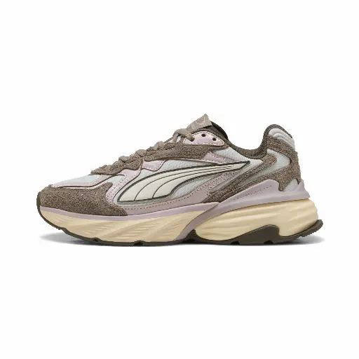 PUMA Fade LS Brushed Luxe sneakers voor Dames, Roze/Grijs