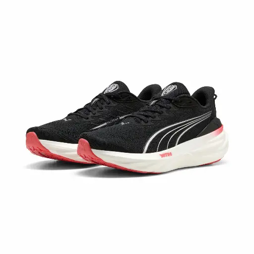 PUMA ForeverRun NITROâ¢ 3 hardloopschoenen voor Heren, Zwart/Rood