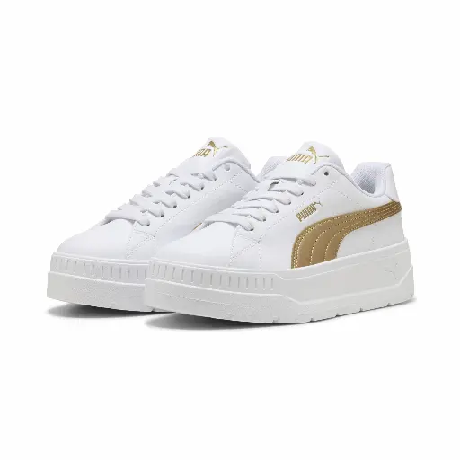 PUMA Karmen Classic Metallic Glam sneakers voor Dames, Wit/Goud