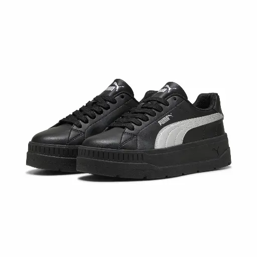PUMA Karmen Classic Metallic Glam sneakers voor Dames, Zwart/Zilver