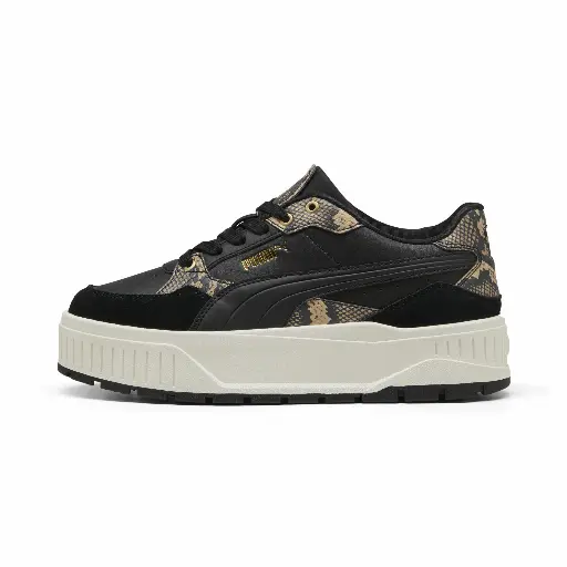 PUMA Karmen II Idol Snake Chic sneakers voor Dames, Zwart/Goud