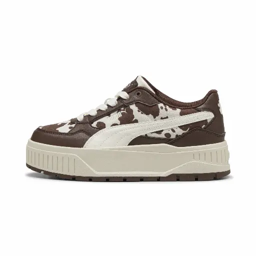 PUMA Karmen II Idol Wild sneakers voor Dames, Wit/Bruin