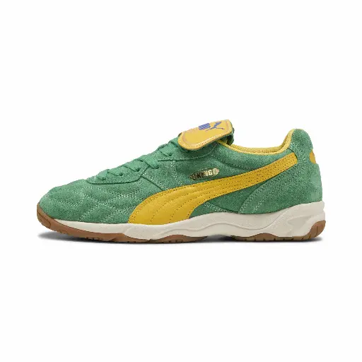 PUMA KING Indoor Royalty uniseks sneakers, Groen/Geel