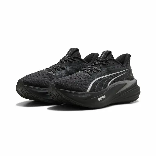PUMA MagMax NITRO™ 2 Brightstride hardloopschoenen voor Heren, Zwart/Zilver
