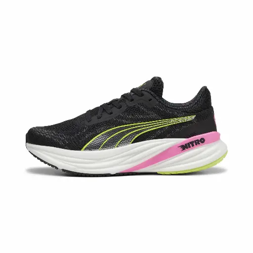 PUMA Magnify NITRO™ 2 hardloopschoenen voor Dames, Roze/Groen/Zwart