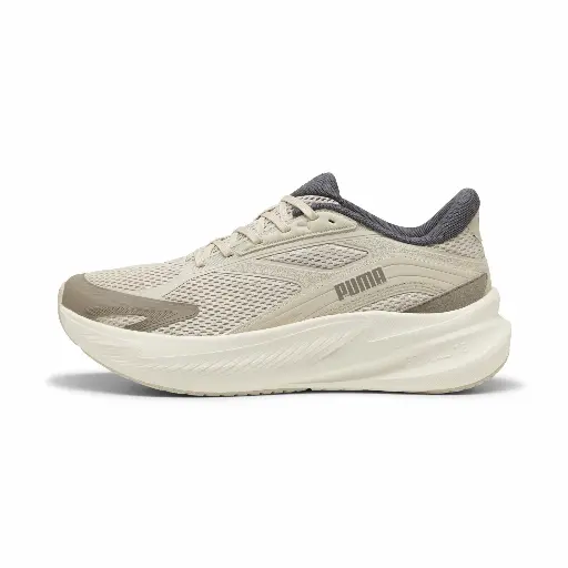 PUMA MaxStride Lite hardloopschoenen Uniseks, Grijs/Wit/Zilver