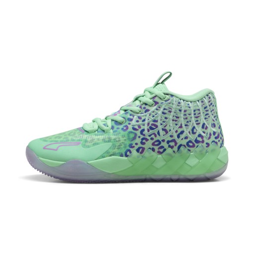 PUMA MB.01 Alien Safari uniseks basketbalschoenen, Blauw/Groen