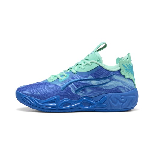 PUMA MB.04 Lo Team uniseks basketbalschoenen, Blauw