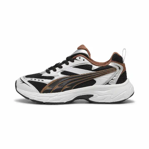 PUMA Morphic Metallic sneakers voor Dames, Zwart/Bruin