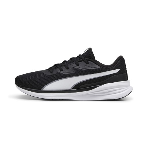 PUMA Night Runner V3 hardloopschoenen, Zwart/Wit