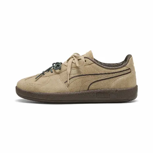 PUMA Palermo Dress-Up sneakers voor Dames, Grijs/Bruin