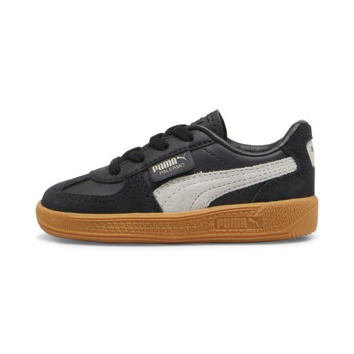 PUMA Palermo leren sneakers, Zwart/Grijs