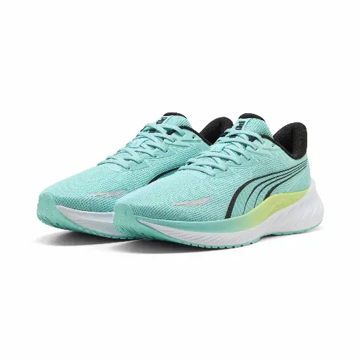 PUMA Pounce Lite 2 uniseks hardloopschoenen, Groen/Zwart