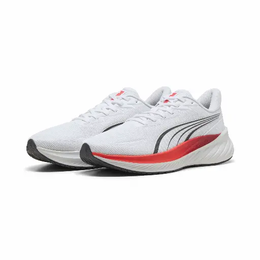 PUMA Pounce Lite 2 uniseks hardloopschoenen, Rood/Wit