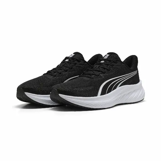 PUMA Pounce Lite 2 uniseks hardloopschoenen, Zwart/Wit