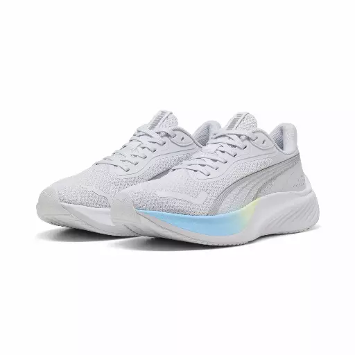 PUMA Pounce Lite hardloopschoenen, Blauw/Zilver