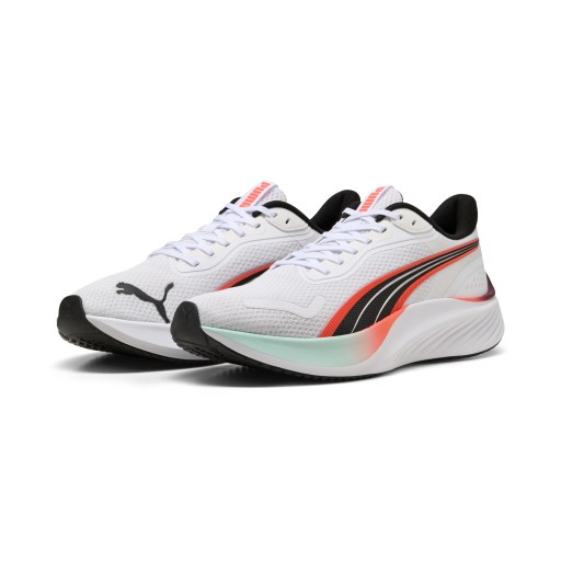 PUMA Pounce Lite hardloopschoenen, Rood/Wit