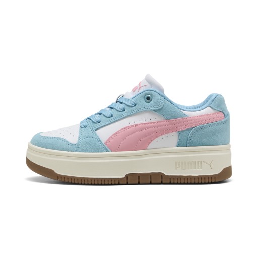 PUMA Rebound Femme Low Suede sneakers voor Dames, Roze/Wit