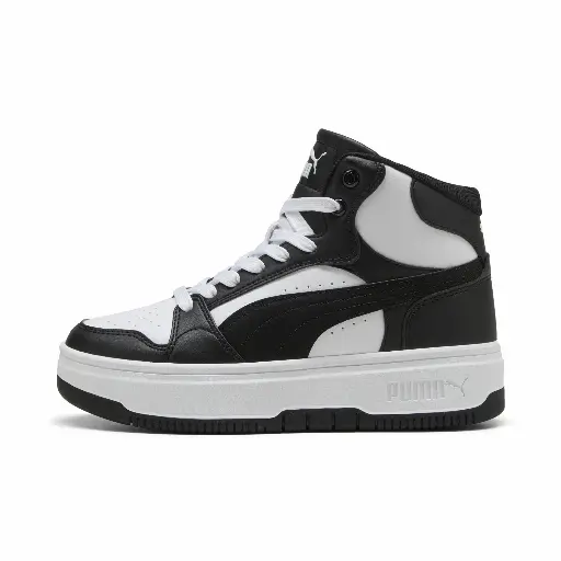 PUMA Rebound Femme Mid sneakers voor Dames, Zwart/Wit