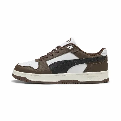 PUMA Rebound Slam Lo Sneakers Uniseks, Zwart/Wit/Bruin