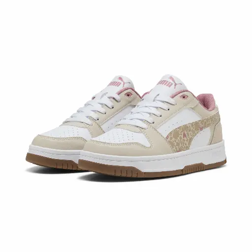 PUMA Rebound Slam Winter Safari sneakers, Wit/Zilver/Bruin