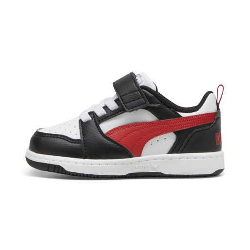 PUMA Rebound v6 Lo sneakers, Zwart/Rood/Wit