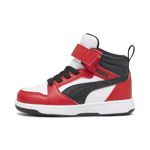 PUMA Rebound V6 Mid sneakers, Zwart/Rood/Wit