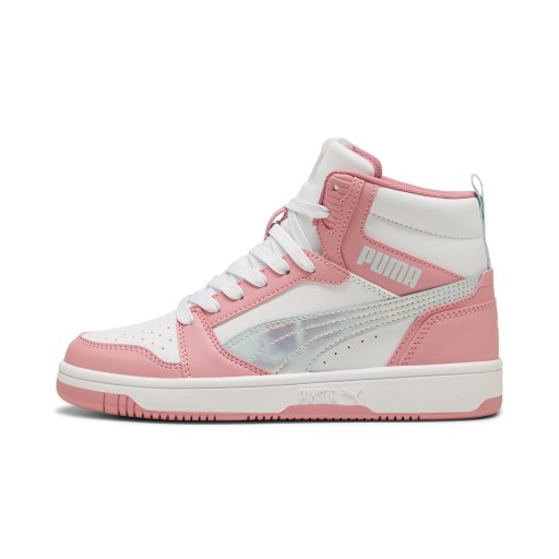 PUMA Rebound V6 Mid Space Belle sneakers voor Dames, Roze/Wit
