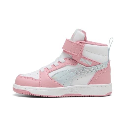 PUMA Rebound V6 Mid Space Belle sneakers voor Dames, Roze/Wit