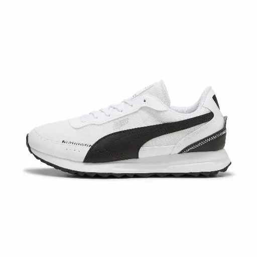 PUMA Road Rider leren sneakers, Zwart/Wit