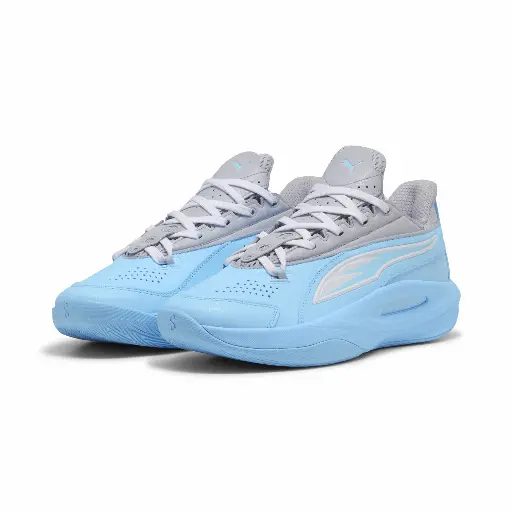 PUMA Scoot Zeros III uniseks basketbalschoenen, Blauw/Zilver