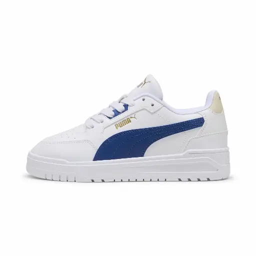 PUMA Shuffle Downtown Low sneakers, Blauw/Wit/Goud