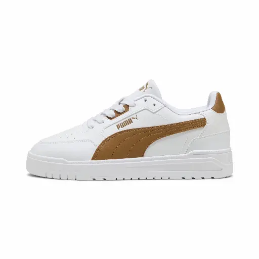 PUMA Shuffle Downtown uniseks sneakers, Wit/Bruin