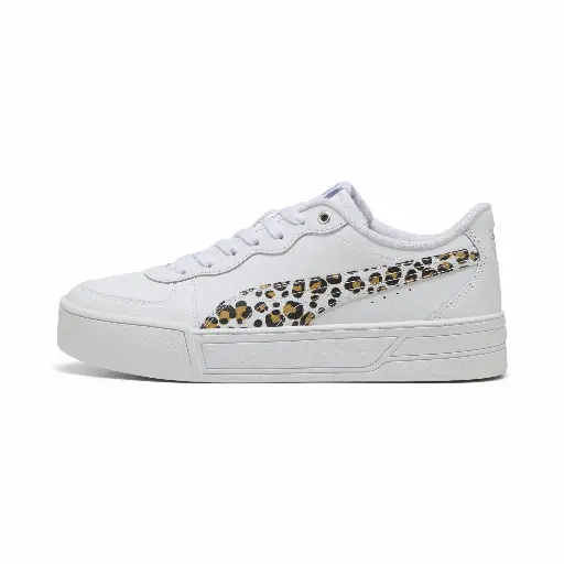 PUMA Skye Leo sneakers voor Dames, Wit/Zilver