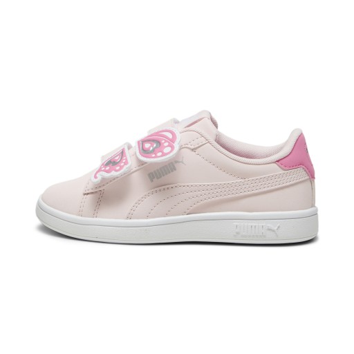 PUMA Smash 3.0 Butterfly sneakers voor Dames, Roze/Wit