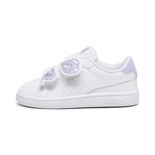 PUMA Smash 3.0 Butterfly sneakers voor Dames, Wit/Zilver