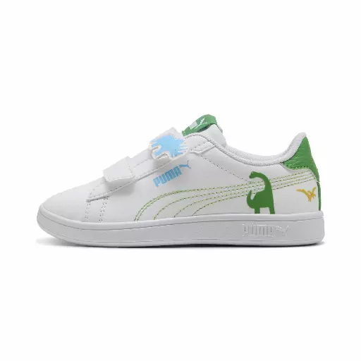 PUMA Smash 3.0 Dino sneakers, Blauw/Groen/Wit