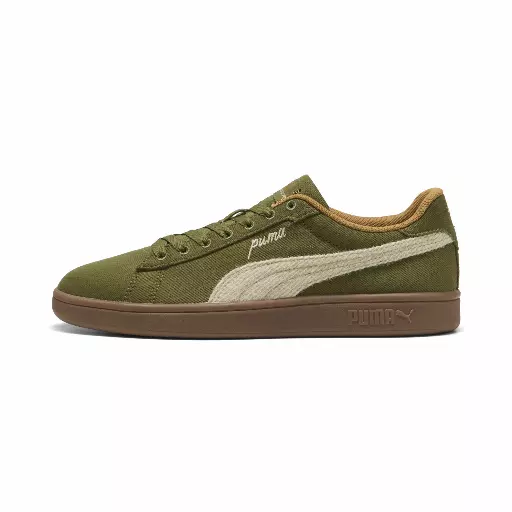 PUMA Smash 3.0 Etiqueta uniseks sneakers, Roze/Groen/Bruin