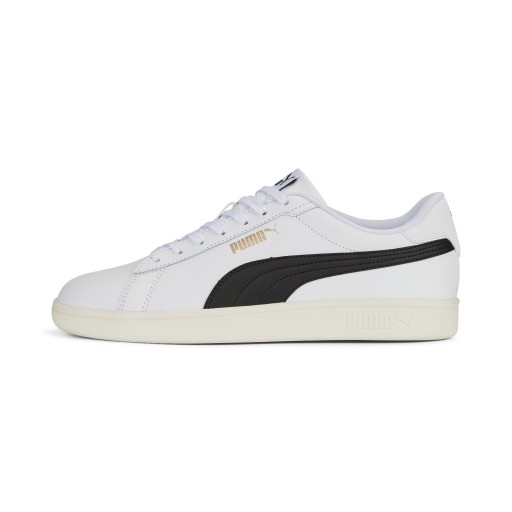 PUMA Smash 3.0 L Sneakers, Zwart/Wit/Goud