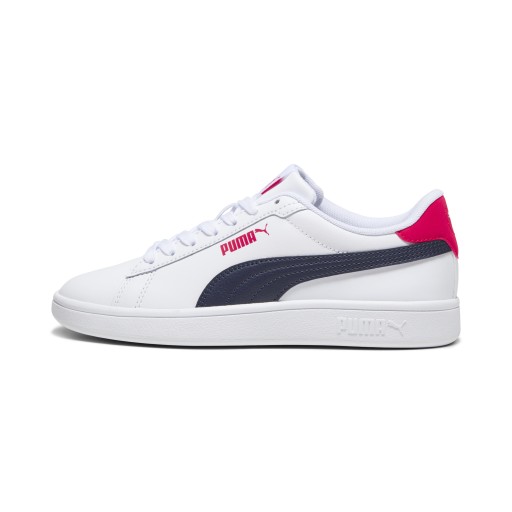 PUMA Smash 3.0 leren sneakers, Blauw/Rood/Wit