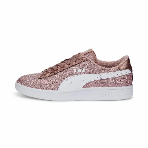PUMA Smash v2 Glitz Glam sportschoenen, Roze/Wit/Goud