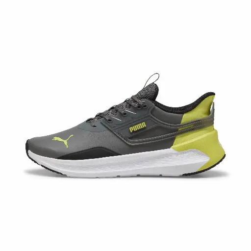 PUMA Softride Symmetry SL hardloopschoenen, Groen/Grijs